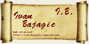 Ivan Bajagić vizit kartica